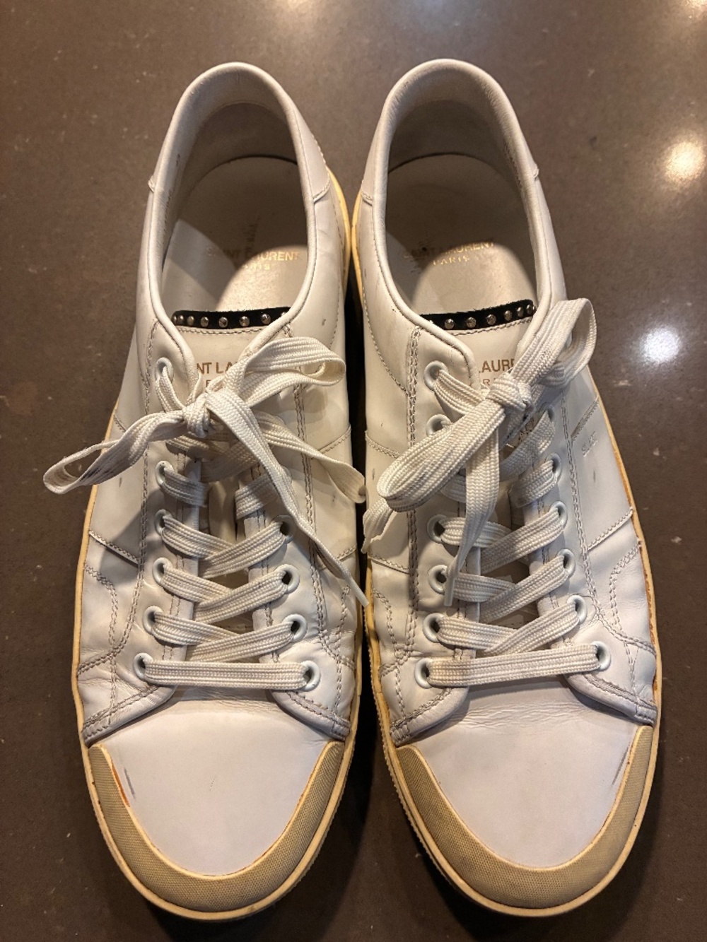 Men’s Saint Laurent White sneakers size 43 f